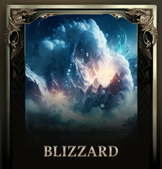 Blizzard attack card